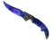 ★ StatTrak™ Falchion Knife | Doppler Sapphire (Minimal Wear)
