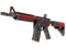 M4A4 | Пиксельный камуфляж «Красный» (Поношенное)