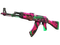 StatTrak™ AK-47 | Neon Revolution (Well-Worn)