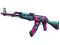 StatTrak™ AK-47 | Неоновый гонщик (Поношенное)