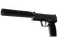 StatTrak™ USP-S | Stainless (Battle-Scarred)