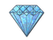 Sticker | Blue Gem (Glitter)