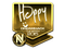 Sticker | Happy (Gold) | Cluj-Napoca 2015