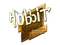 Sticker | Hobbit (Gold) | Boston 2018
