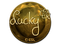 Sticker | Lucky (Gold) | Katowice 2019