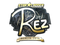 Sticker | REZ (Gold) | Berlin 2019