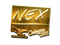 Sticker | nex (Gold) | Cologne 2015