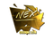 Sticker | nex (Gold) | Cologne 2016