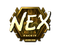 Sticker | nex (Gold) | London 2018