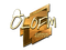 Sticker | olofmeister (Gold) | Boston 2018