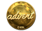 Наклейка | advent (золотая) | Катовице-2019