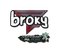 Наклейка | broky (с блёстками) | Антверпен-2022