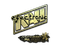 Sticker | electronic (Gold) | Antwerp 2022