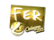 Sticker | fer (Gold) | Cologne 2015