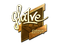 Sticker | gla1ve (Gold) | Boston 2018