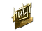 Sticker | hutji (Gold) | Boston 2018
