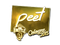 Sticker | peet (Gold) | Cologne 2015