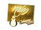 Sticker | rain (Gold) | Cologne 2015