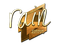 Sticker | rain (Gold) | Boston 2018