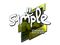 Sticker | s1mple (Foil) | Boston 2018
