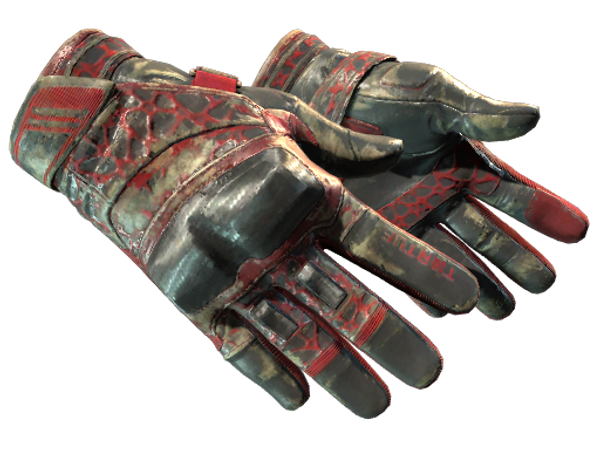 ★ Moto Gloves | Blood Pressure (Battle-Scarred)