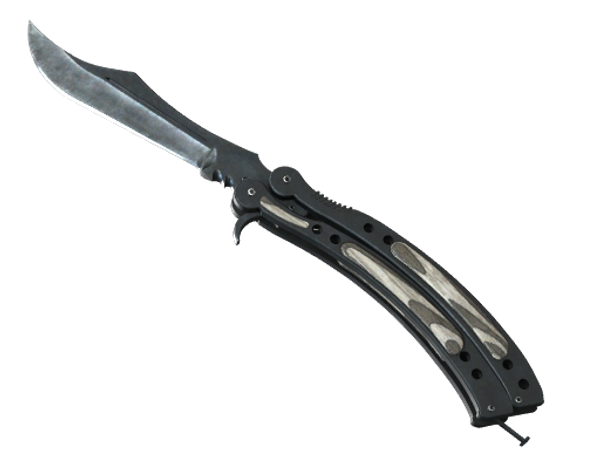 ★ Butterfly Knife | Black Laminate (Factory New)