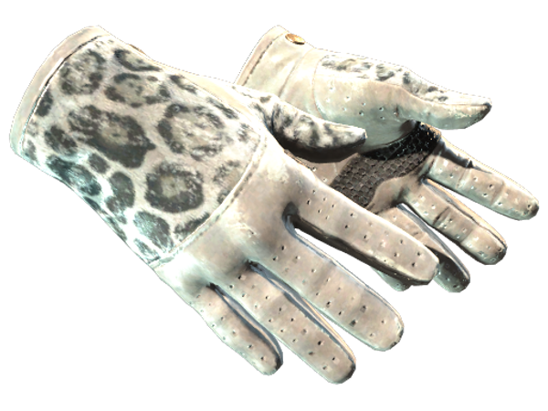 ★ Driver Gloves | Snow Leopard (Well-Worn)
