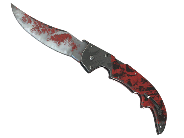 ★ Falchion Knife | Crimson Web (Battle-Scarred)