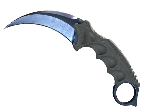 ★ Karambit | Blue Steel (Battle-Scarred)