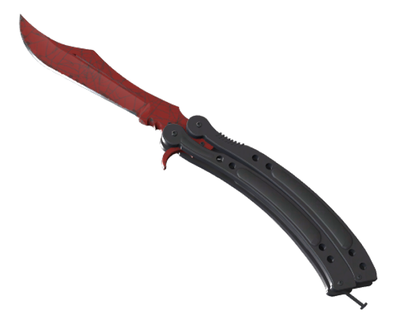 ★ StatTrak™ Butterfly Knife | Crimson Web (Minimal Wear)