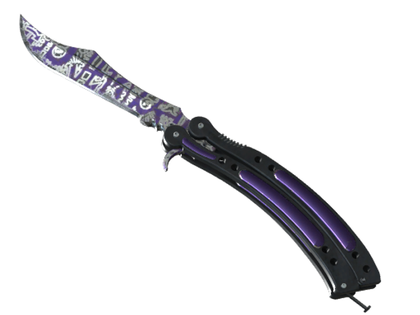 ★ StatTrak™ Butterfly Knife | Freehand (Well-Worn)