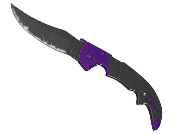 ★ StatTrak™ Falchion Knife | Ultraviolet (Well-Worn)