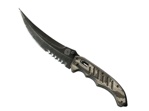 ★ StatTrak™ Flip Knife | Black Laminate (Well-Worn)