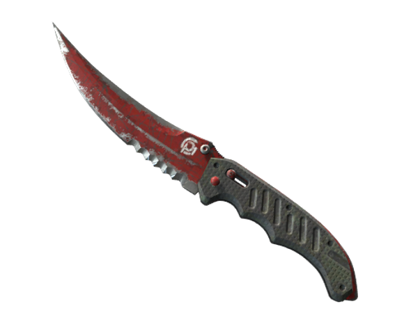 ★ StatTrak™ Flip Knife | Crimson Web (Battle-Scarred)