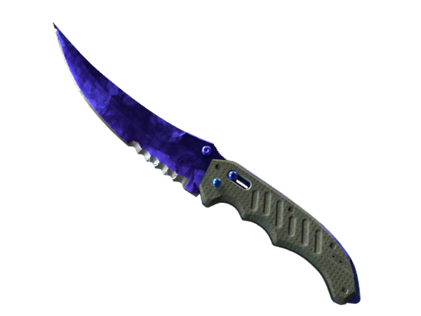 ★ StatTrak™ Flip Knife | Doppler Sapphire (Minimal Wear)