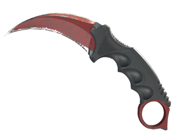 ★ StatTrak™ Karambit | Crimson Web (Well-Worn)