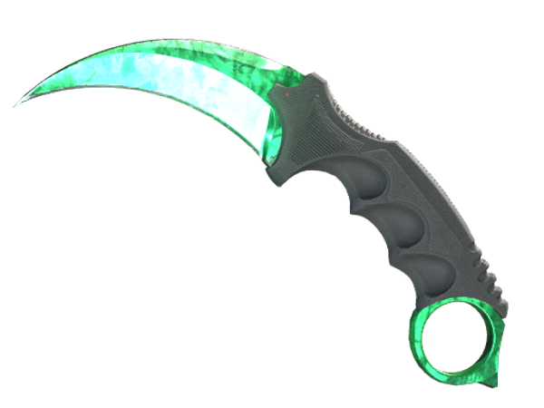 ★ StatTrak™ Керамбит | Гамма-волны Emerald (Немного поношенное)