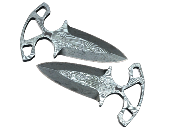 ★ StatTrak™ Shadow Daggers | Damascus Steel (Battle-Scarred)
