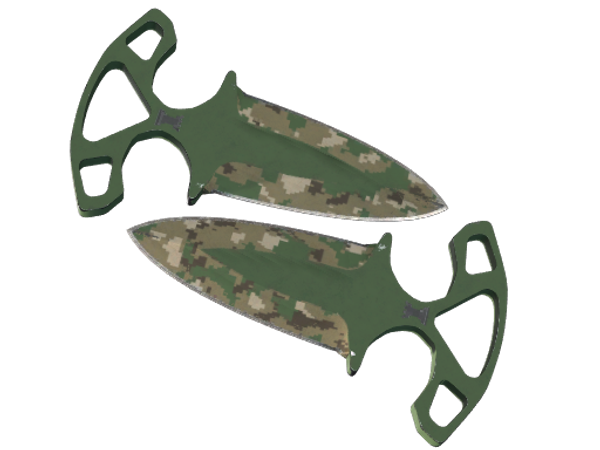 ★ StatTrak™ Тычковые ножи | Пиксельный камуфляж «Лес» (После полевых испытаний)