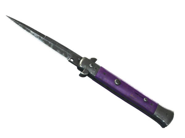 ★ Stiletto Knife | Ultraviolet (Battle-Scarred)