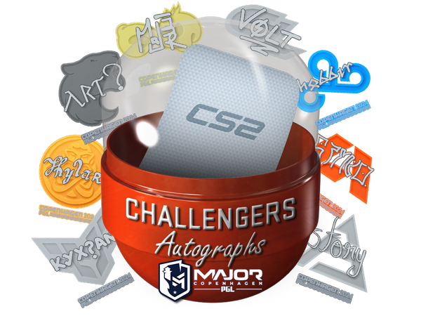 Капсула с автографами претендентов PGL Major Copenhagen 2024