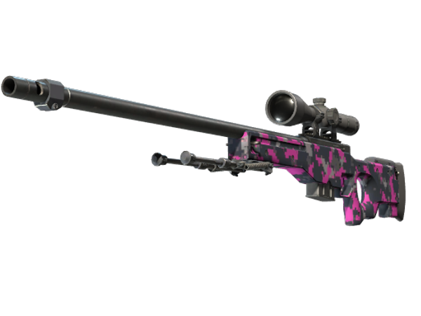 AWP | Пиксельный камуфляж «Розовый» (Немного поношенное)