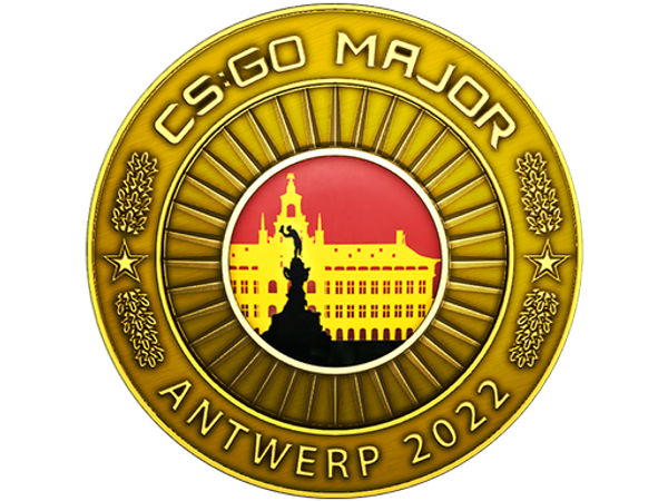 Золотая монета PGL Major Antwerp 2022