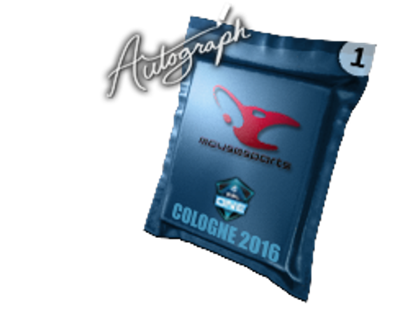 Капсула с автографом | mousesports | Кёльн-2016
