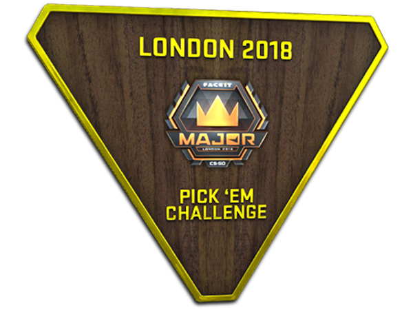 Gold London 2018 Pick'Em Trophy