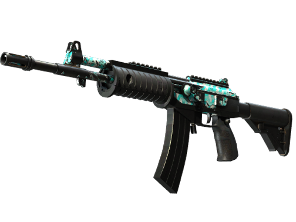 Galil AR | Aqua Terrace (Battle-Scarred)