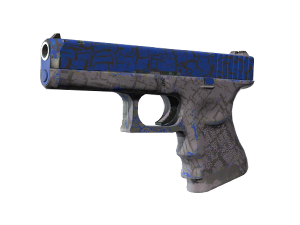 Glock-18 | Blue Fissure (Well-Worn)