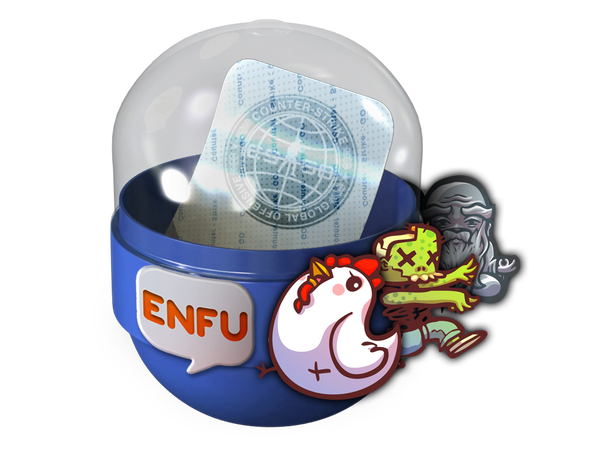 Капсула с наклейками Enfu