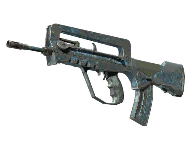 FAMAS | Cyanospatter (Battle-Scarred)