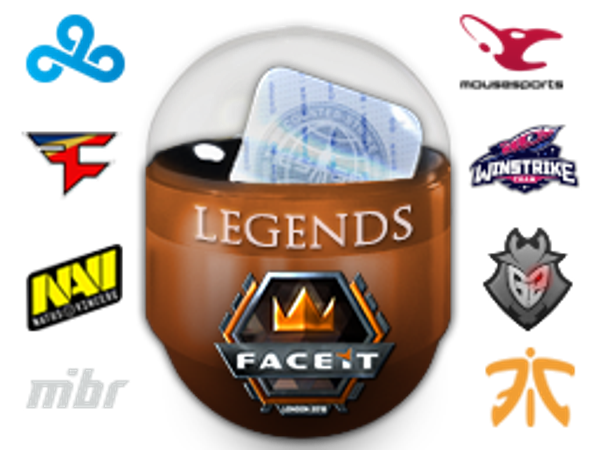 Легенды FACEIT London 2018 (голографические/металлические)